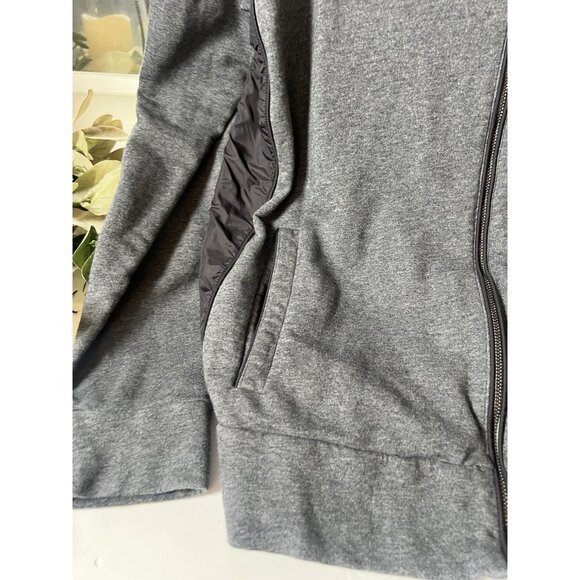 Hugo Boss Tracksuit Jacket Full Zip Sweater Men Size XL Gray Flaw Read.     O - Picture 2 of 8